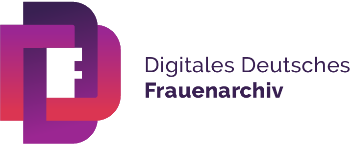 Logo Digitales Deutsches Frauenarchiv Querformat