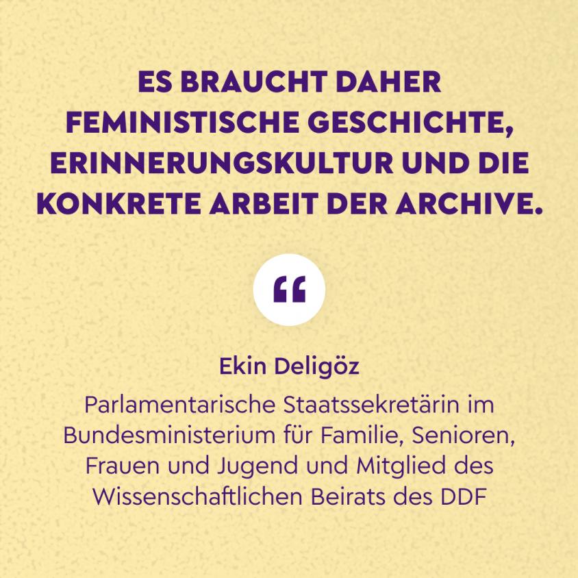 Statement von Ekin Deligöz zum Tag der Frauenarchive 2023