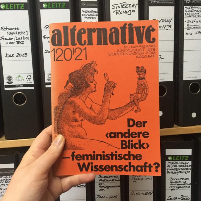 Cover der Zeitschrift alternative 21. Jahrgang Juni/August 1978 - Der andere Blick - feministische Wissenschaft?