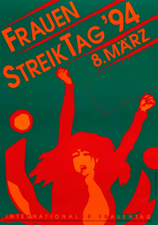 Plakat zum Frauen Streiktag 1994