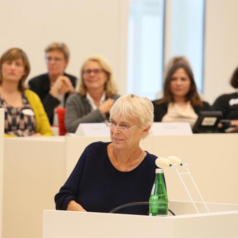 Marina Grasse beim Frauenpolitischen Rat Brandenburg, 2017
