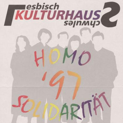 Plakat Lesbisch-Schwule Kulturwochen Frankfurt am Main 1997