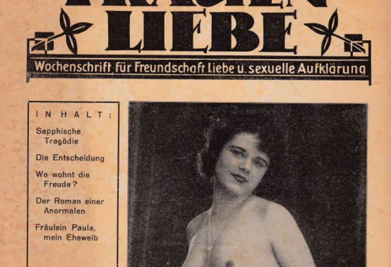 Cover der Zeitschrift 'Frauenliebe', Jahrgang 4 Heft 1, 1927