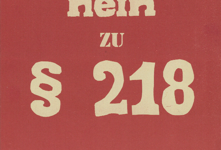 Flugblatt mit Ankündigung des Politischen Nachtgebets "Ja zum Leben, nein zu § 218" im Oktober 1971 in Köln
