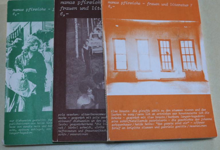 Drei Cover der Zeitschrift Mamas Pfirsiche