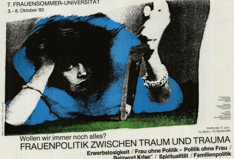 Plakat zur 7. Frauensommer-Universität 3.-8. Oktober 1983